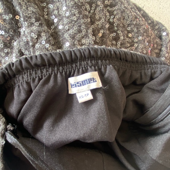 Kismet Strapless Grey Sequin Dress (XS) - Picture 3 of 3